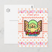 ハート(イエロー・ラブラドール・レトリーバー)にラボがある ポストカード (正面/裏面)