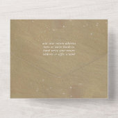 ハート・イン・ザ・サンド・モノグラムビーチウェディング オールインワン招待状 (裏面)