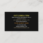 ハート・イン・ハンド静か・チャリティ・オークションイベント 名刺 (裏面)