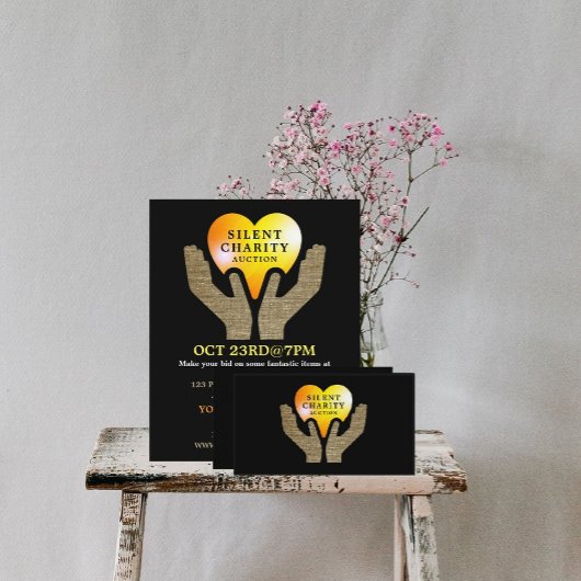 ハート・イン・ハンド静か・チャリティ・オークションイベント 名刺