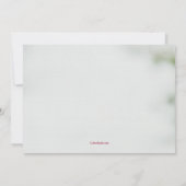 ハート・イン・ハンド・バレンタイン・カード 招待状 (裏面)