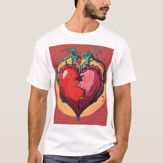 ハート・イン・ブルーム Tシャツ (正面)