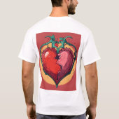 ハート・イン・ブルーム Tシャツ (裏面)