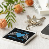 ハート/ウィングス…ジストニアキーチェーン キーホルダー (側面)