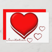 ハート・オブ・ラブ_招待状 招待状 (正面/裏面)