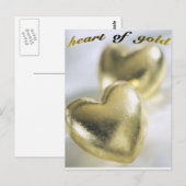 ハート・オブ・金ゴールドはがき ポストカード (正面/裏面)