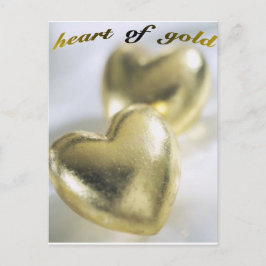 ハート・オブ・金ゴールドはがき ポストカード