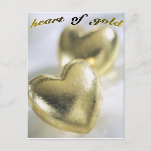 ハート・オブ・金ゴールドはがき ポストカード (正面)