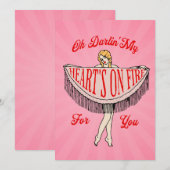 ハート・オン・ファイア フラット ホリデー カード (正面/裏面)