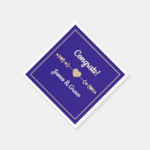 ハート！ オーダーメイドエンゲージメントパーティー スタンダードカクテルナプキン (角)