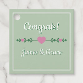 ハート！ オーダーメイドエンゲージメントパーティー フェイバータグ