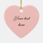 ハート（カスタマイズ） セラミックオーナメント (裏面)