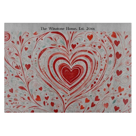 ハート カッティングボード (正面)