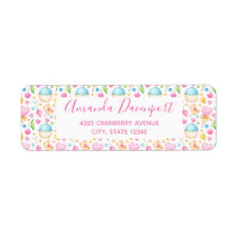 ハート&カップケーキ甘いパターン