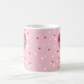 ハート カップル オーダーメイド フォト ヴァレンタイン ウェディング コーヒー コーヒーマグカップ (中央)