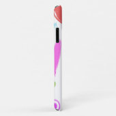 ハート、カラフルハート、名前のパターン Case-Mate iPhoneケース (裏面/右)