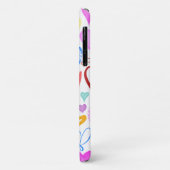 ハート、カラフルハート、名前のパターン Case-Mate iPhoneケース (裏面/左)