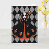 ハート カード (黄色い花)