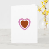 ハート カード (黄色い花)