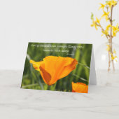 ハート カード (黄色い花)