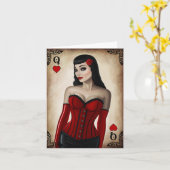 ハート カード (黄色い花)