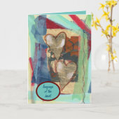 「ハート」 カード (黄色い花)