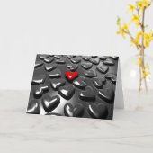 ハート カード (黄色い花)