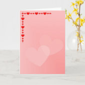 ハート カード (黄色い花)