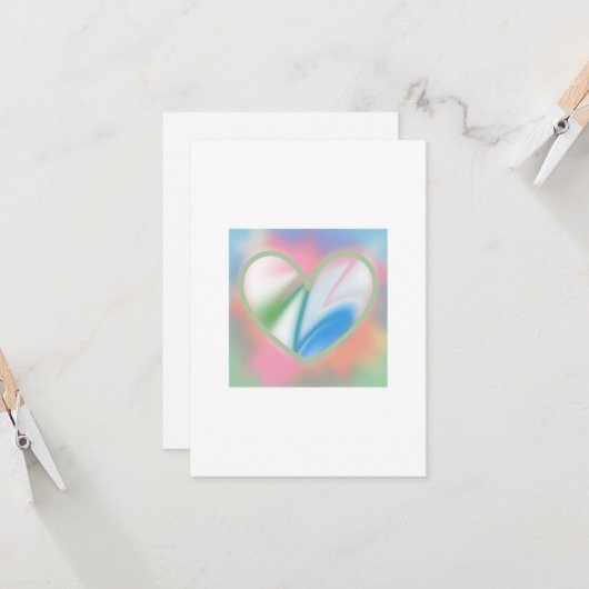 ハート カード (正面/裏面インサイチュ)