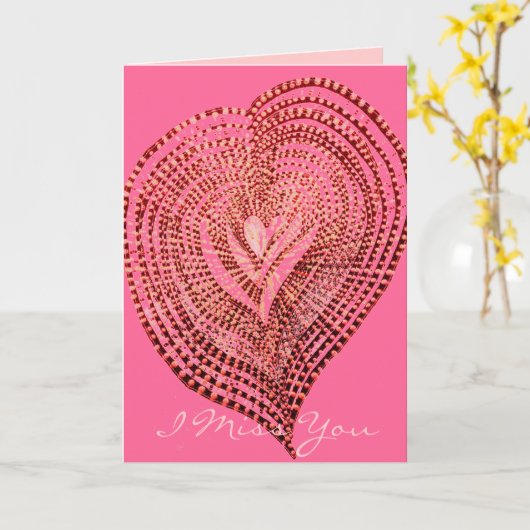 ハート カード (黄色い花)