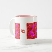 ハート&キスコーヒーマグ ツートーンマグカップ (正面左)