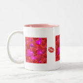 ハート&キスコーヒーマグ ツートーンマグカップ (左)