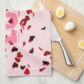 ハート キッチンタオル (四つ折り)