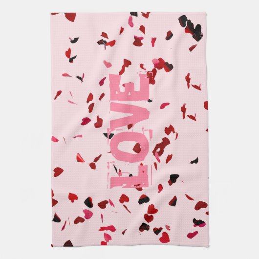 ハート キッチンタオル (縦)