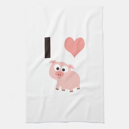 ハート キッチンタオル (縦)