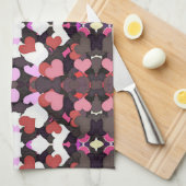 ハート キッチンタオル (四つ折り)