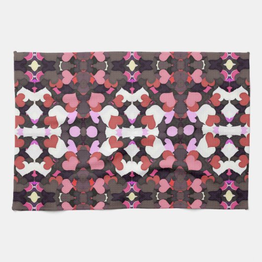 ハート キッチンタオル (横)