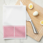 ハート キッチンタオル (四つ折り)