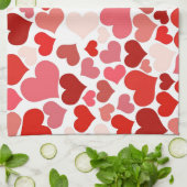 ハート キッチンタオル (折り畳み)