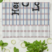 ハート キッチンタオル (折り畳み)