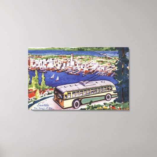 ハート キャンバスプリント (正面)