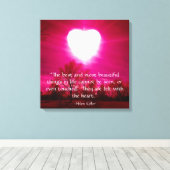ハート キャンバスプリント (インサイチュ (ウッドフロア))
