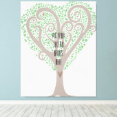 ハート キャンバスプリント (インサイチュ (ウッドフロア))