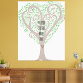 ハート キャンバスプリント (インサイチュ (リビング))