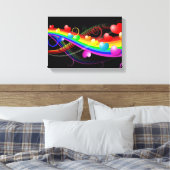 ハート キャンバスプリント (インサイチュ (寝室))