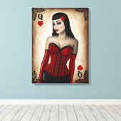 ハート キャンバスプリント (インサイチュ (ウッドフロア))