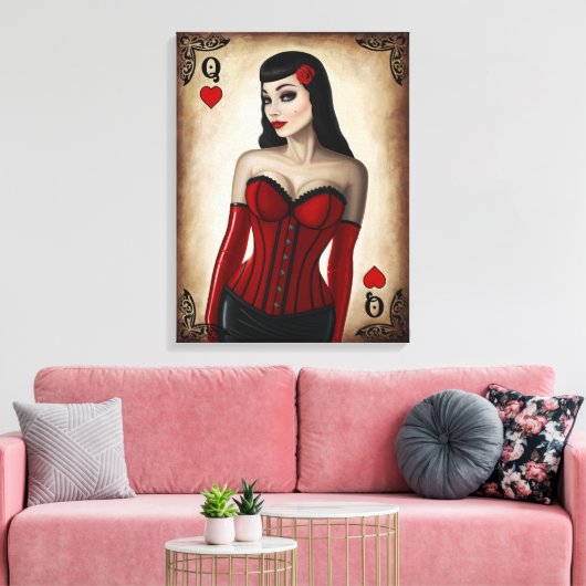 ハート キャンバスプリント (インサイチュ (リビング))