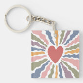 ハート キーホルダー (正面)