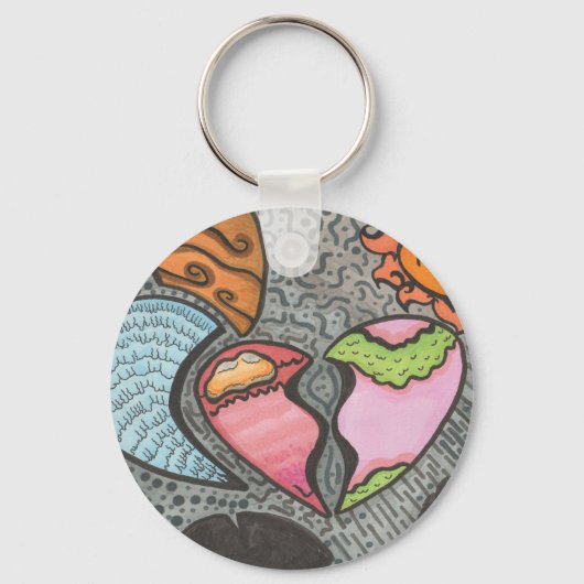 ハート キーホルダー (正面)