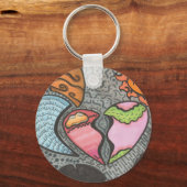 ハート キーホルダー (正面)